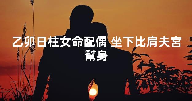 乙卯日柱女命配偶 坐下比肩夫宮幫身